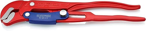 Knipex Giratubi con Ganasce ad 'S' con Regolazione Rapida Rossa, Verniciata a Polvere 330 Mm 83 60 010 - Honorern