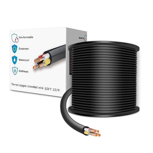 LEADTOPS 10M 22 Calibro 22/4 4 Cavo Elettrico a 4PIN per Conduttore 4x0,3mm² per Luce a LED, Automobile, Equità Della Barca - Honorern