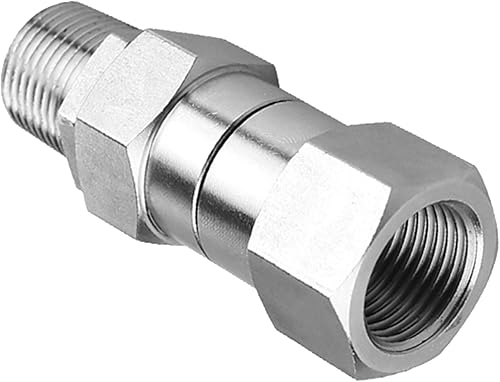 6X Rondella ad Alta Pressione Giunto Girevole 3/8 Pollice Rondella di Pressione Raccordi Tubo di Rotazione 360 Gradi Connettore Lavaggio Auto - Honorern