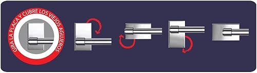 Gedy Maine - Anello portasciugamani, in Ottone, Argentato, 22,5 x 6,6 x 16,3 cm - Honorern