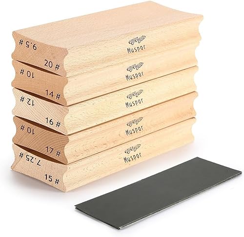 Blocco levigante per il raggio della tastiera di chitarra e basso, blocco di levigatura bidirezionale per livellamento dei tasti di chitarra e basso, strumento da liutaio (7,25 # 15 #) - Honorern