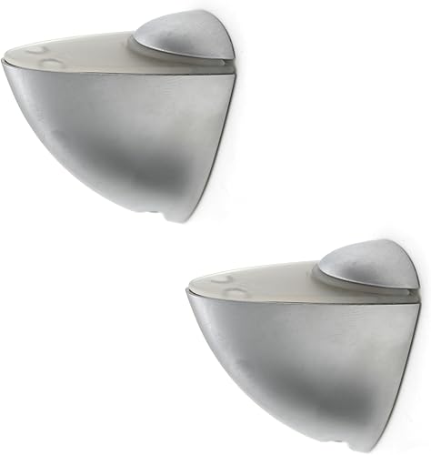 Reggimensola Pellicano | 2 Pezzi | Reggi Mensola MAX: 25mm | Carico Massimo: 10 kg | Alluminio | Tasselli Supporto per Mensole in Legno e Vetro, Mensole da Muro, Staffe Mensole - Honorern