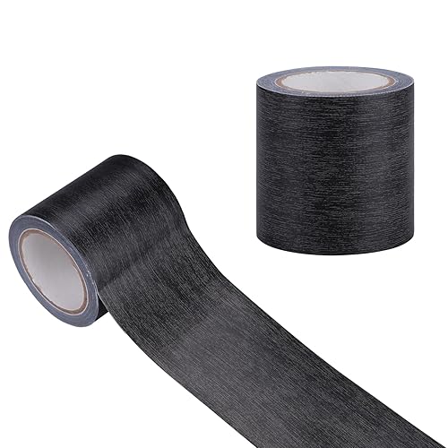 YunBey Nastro adesivo effetto legno, per riparazione, colore grigio scuro, in legno, per mobili, effetto legno, per tavoli, porte, bordature e pavimenti (5,7 cm x 4,57 m) - Honorern