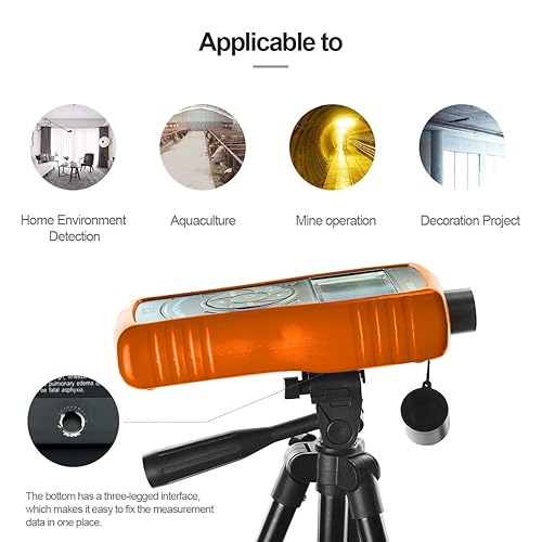 BTMETER BT-5800G - Sensore rilevatore di gas ammoniaca, prova per 0 ~ 100 PPM Nh3 Monitor Gauge con tester di umidità di temperatura - Honorern