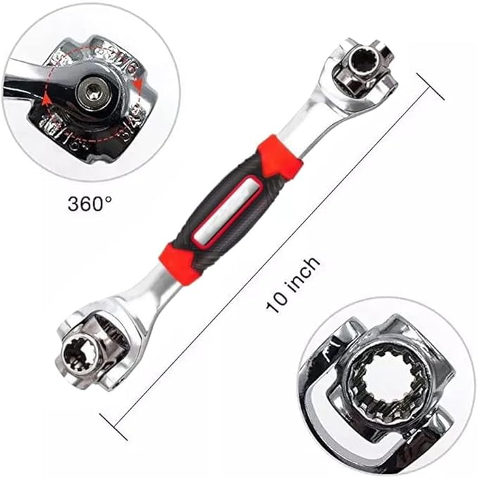 Chiave a bussola universale 52 in 1, strumenti di riparazione rotante in acciaio inossidabile, chiave girevole a 360 gradi - Honorern