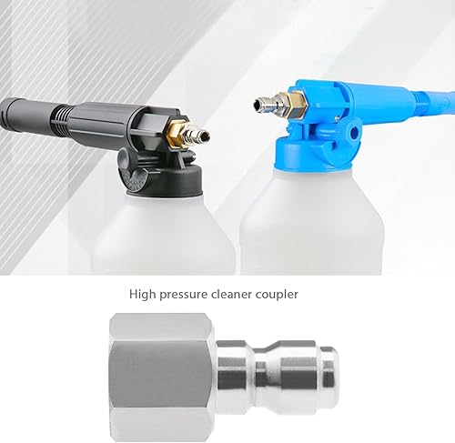 eMagTech 2PCS Adattatore per idropulitrice 1/4 Pollici Maschio BSP Raccordo a connessione Rapida Accoppiatore in Acciaio Inossidabile 304 per Lancia a spruzzo con Uscita idropulitrice 5000 PSI - Honorern