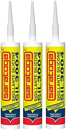 Silicone sigillante trasparente Saratoga - SIL3004-3 PEZZI - Honorern