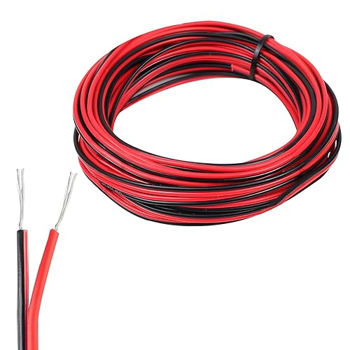 Cavo elettrico 10 metri 22AWG 2 conduttori nero rosso cavo 22 calibro 22 cavo di estensione flessibile a 2 pin per striscia luminosa LED per auto RGB RGBW rame stagnato - Honorern