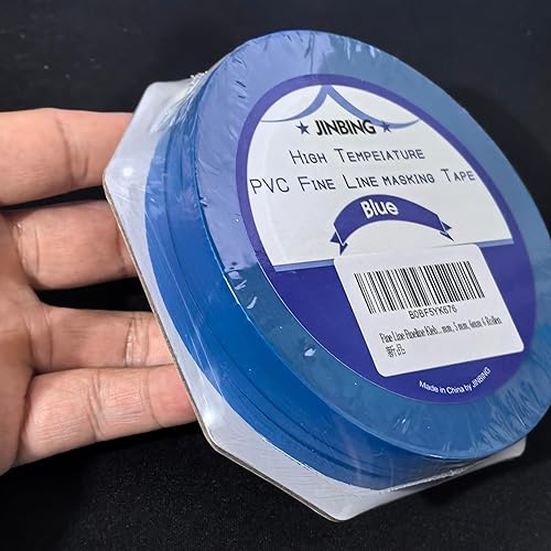 Fine Line Fineline - Nastro adesivo in vinile per pittura automobilistica, 2 mm, 2,5 mm, 3 mm, 4 mm, 5 mm, 6 mm, 6 rotoli - Honorern