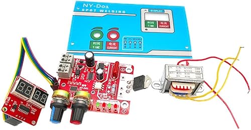 Saldatrice un Punti 9V 40A Corrente Regolabile Pannello di Controllo DIY Funzione di Controllo Tempo e Della Corrente 220V - Honorern
