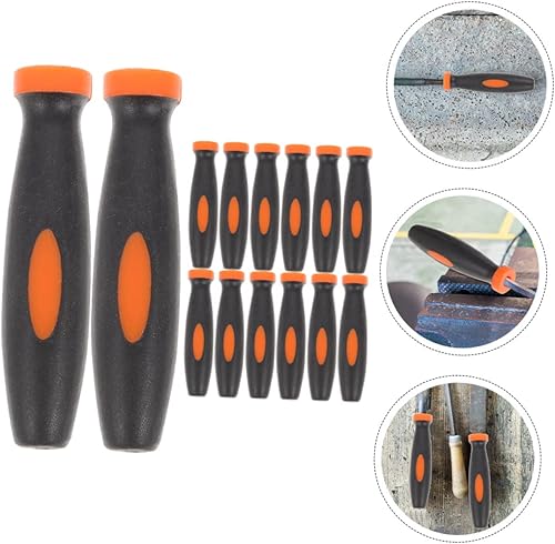 48 Pz Gestore Di File Lime Metalliche Accessori Per File Impugnatura Della Maniglia Della Lima Maniglia Della Lima Di Presa Gomma Da Cancellare Copertura Della Maniglia Foro Piatto - Honorern