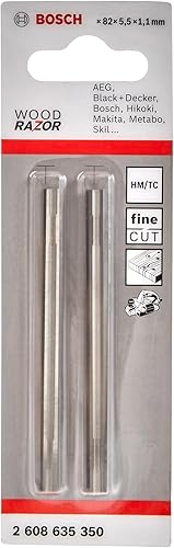 Bosch Professional 2608635350 - Cuchillas reversibles rectas HM40º: 2 uds - Honorern