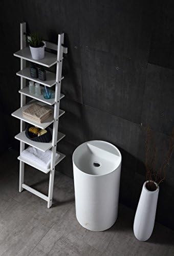 Lavabo a colonna totem TWZ65 in Solid Stone - 45 x 45 x 85 cm - Honorern
