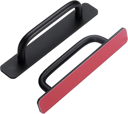 Geoyien Maniglie per mobili, maniglie armadio, 2 maniglie per mobili da cucina, nessuna necessità di perforazione, utilizzato per cucina camera da letto mobili da bagno ufficio (148mm, Oro) - Honorern