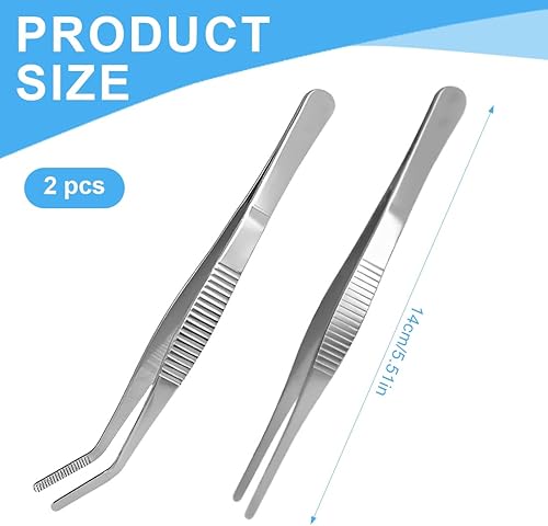Set 3 pinzette precisione, punta fine, antistatiche, in acciaio inox, per gioielli, elettronica e riparazione orologi. - Honorern