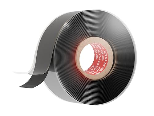 Nastro siliconico autosigillante Nero, impermeabile 3 m di lunghezza 25 mm di larghezza Ideale per la riparazione di tubi, cavi, nastri per riparazioni, adesivi - Honorern