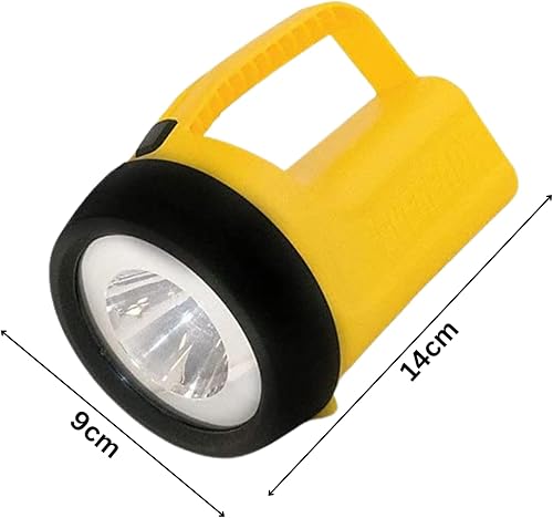 Luminoso 1W COB e 3W LED Torcia Lanterna con maniglia per il trasporto Torce portatili portatili Luci da campeggio alimentate a batteria 120 lumen Lampada touch per casa, ufficio - Honorern