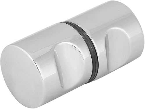 Nimoa Maniglie per Il Bagno, Coppia di Pomoli, Pomolo porta della doccia, pomello maniglia tiro cromato in lega alluminio l'hardware vetro doccia bagno casa(#3) - Honorern