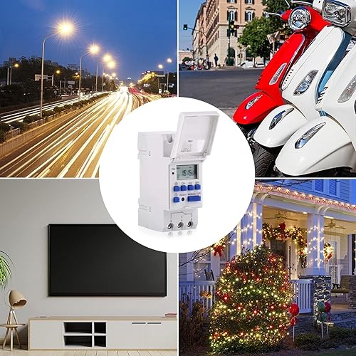 AHC15A Timer Digitale Programmabile sulla Guida DIN, Timer Digitale Programmabile, Interruttore Orario Digitale Giornaliero LCD, Timer Digitale Programmabile Sulla Guida DIN(220V) - Honorern