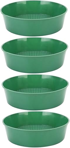 4 Pz schermo da giardino filtro a sabbia setacci a maglia del suolo attrezzi giardinaggio kit giardinaggio attrezzo setaccio di pietre setaccio a rete per piantare plastica Green BCOATH - Honorern