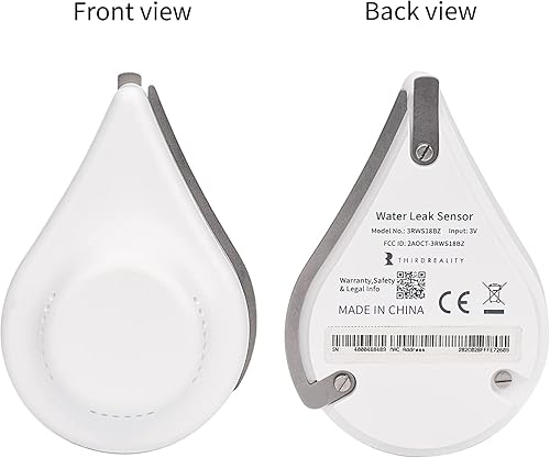 THIRDREALITY Zigbee Water Leak Sensor with Dripping Detection 2 Pack, 120 dB Alarm, App Notifications Enabled When Work with Home Assistant and Compatible Zigbee HUB, Batteries Included - Honorern