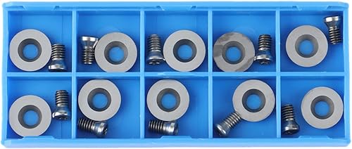 Ci3 Rotondo 12 X 2,5 Mm Carburo Inserti Coltelli di Ricambio Fit per Fai Da Te Girare il Legno Finisher Strumento 10 Pezzi SeRies - Honorern