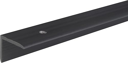Alberts 482886 Profilo di Protezione per paragradini, Plastica, Nero - Honorern