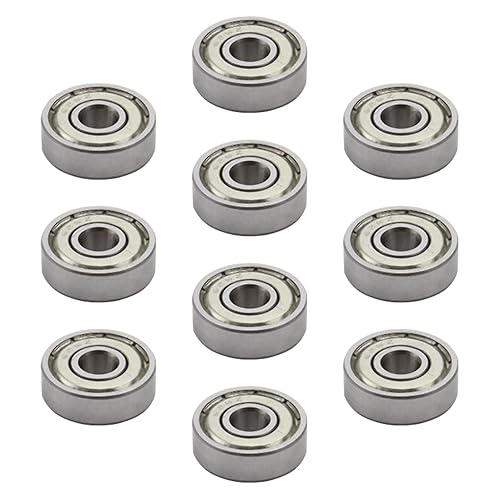 10 Pezzi Cuscinetto a Sfere a Gola Profonda 626RS, 6x19x6 mm, Doppia Schermatura/Seal in Acciaio al Carbonio, Pre-lubrificato, Cuscinetti a Sfera per Applicazioni a Bassa Velocità - Honorern