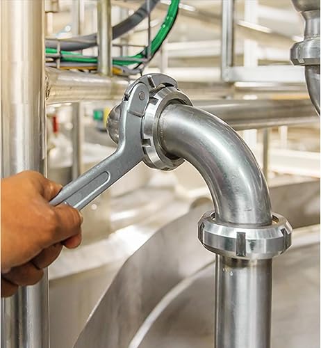 Chiave a gancio cromata vanadio, chiave a C 19-51 mm, chiave a gancio regolabile, per la rimozione del dado rotondo - Honorern