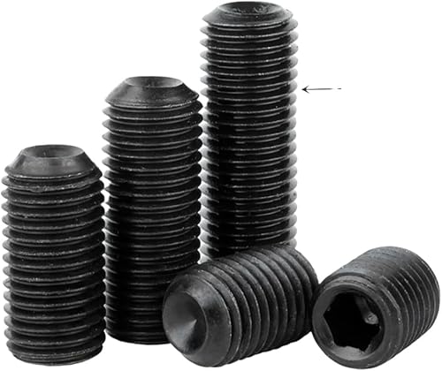2~20 pz M6 M8 M10 M12 916 Filettatura Fine Vite di Fermo Nero 12.9 Acciaio Inox Esagonale A Esagono Incassato Grani Viti Passo 0.75/1/1.5mm (Size : M8x1.0x12mm-10pcs) - Honorern
