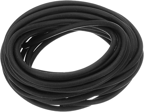 Nastro Tenuta Schiuma Silicone, Diametro 3mm (0,12') Lungo 4 Metri (13,12 Piedi) Gomma Spugna Sigillante Rotondo Corda Gomma Solida per Macchinari e Industrie, Nero - Honorern