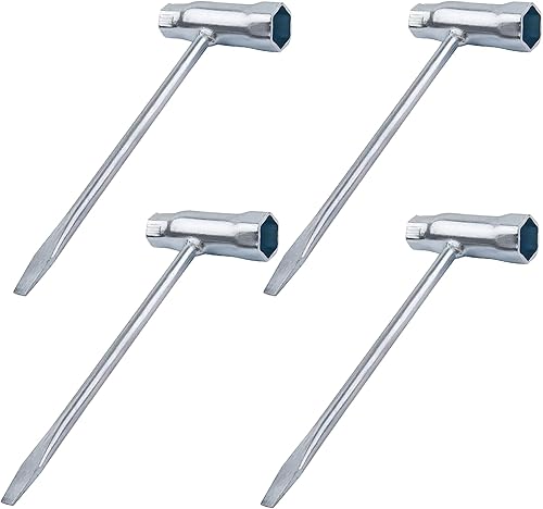 Confezione da 4 chiavi per motosega, chiave candela 13 mm x 19 mm, chiave per motosega, chiave a T, chiave per motosega, chiavi combinate per motoseghe tosaerba, decespugliatori, tosaerba - Honorern
