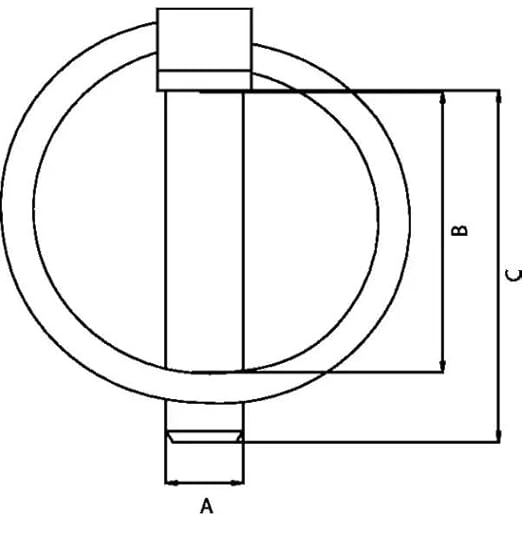 4x Spine a scatto 12mm x 55mm perni a sgancio rapido molla acciaio anello copiglie tagliaerba tosaerba trattore - Honorern