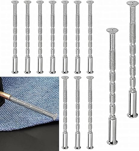 12 viti e manicotti di fissaggio per maniglia della porta M3 Bullone della maniglia della porta Fissaggi passanti Vite universale M3 Bulloni e manicotti di collegamento Viti per manigle(argento) - Honorern