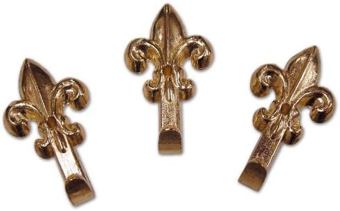 Gancio Ganci per Quadri mod. Giglio tipo Piccolo 33x18 mm colore Oro bl. 5 Pz - Honorern