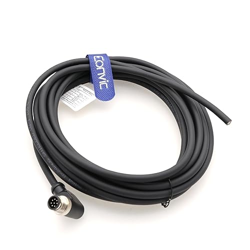 Eonvic M12 femmina dritta 8 pin spina aviazione presa cavo elettrico schermato sensore industriale spina 10 m - Honorern