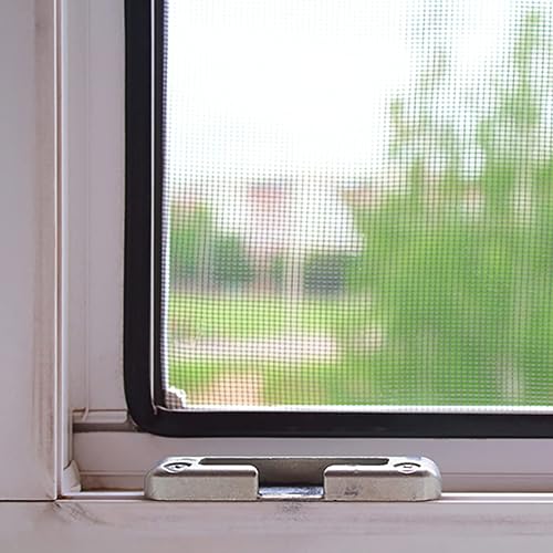 Zanzariera universale per finestra Resistente ai raggi UV e agli agenti atmosferici Facile installazione Velcro autoadesivo Colore invisibile Nero Dimensioni 130 cm x 150 cm - Honorern