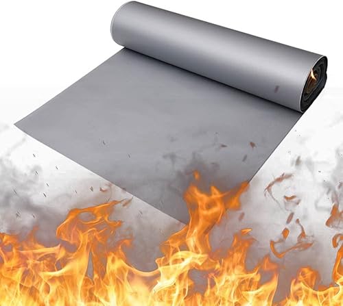 Tessuto Ignifugo In Tessuto Di Fibra Di Vetro - Telo Parasole Antincendio Per Impieghi Gravosi - Resistente Alla Fiamma E All'acqua - Finitura In Silicone - Coperta Per Saldatura ( Taglia : 0.3mm ) - Honorern