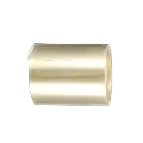 Tubo Termorestringente Sottile PVC Batteria Avvolto, [per Electtrico 18650, Fai-da-Te Batteria Pacchetto] - 70mm Piatto 2M Lungo/Trasparente / 1Pz - Honorern