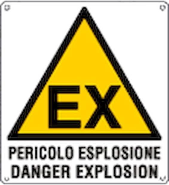 NEW CARTELLO SEGNALETICO - pericolo esplosione - Adesivo Extra Resistente, Pannello in Forex, Pannello In Alluminio (PANNELLO IN ALLUMINIO 30X42 CM) - Honorern