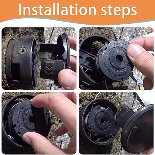 4Pcs Bobine di Decespugliatore Rocchetto,Bobina a Filo per Tagliabordi,Bobina di filo per decespugliatore,bobina di filo di ricambio,Compatibile con Bosch ART 36-36 LI, ART24/24+, ART27/27+, ART30/30+ - Honorern