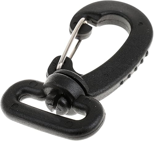 Alta Resistenza Fibbia Girevole Moschettone Clip in Plastica e Metallo per Attività Sportive - Honorern
