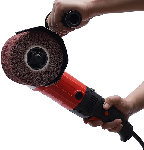 1,4 KW, smerigliatrice a spazzola Ø 120 mm, velocità variabile 600 – 3000 min-1, levigatrice a spazzola per ristrutturazione di superfici di tutti i tipi - Honorern