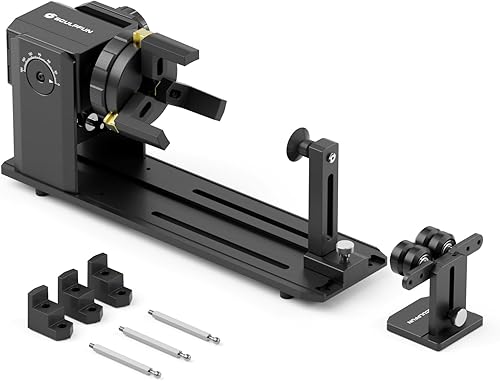 SCULPFUN RA Pro Rullo rotante laser per incisore laser con 3 ganasce, 3 in 1 multifunzione per incisione laser di oggetti rotondi irregolari cilindrici - Honorern