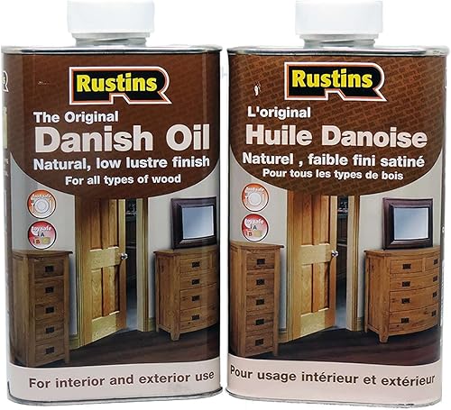 500ml Danish Oil - Olio danese chiaro originale per tutti i tipi di legno - esterno e interno - sicurezza, cibo e giocattoli - Honorern