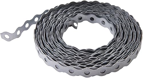 Reggetta metallica,reggetta metallica for carichi pesanti,308106 Fascia di fissaggio zincata, argento, 17 mm x 10 m - Honorern