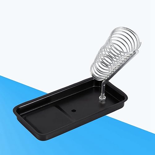 1 Set Supporto per Saldatore con Supporto in Acciaio Inossidabile e Robusta Base in Acciaio Fuso a Molla per Elettronica Domestica Fai da Te Base in Metallo Essenziale per Conservare il Saldatore e - Honorern