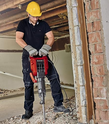 Einhell TE-DH 50 Martello demolitore (220-240 V, 1700 W, percussioni min. 1800,forza percussione 50 Joule, attacco SDS-HEX, valigia carrellata, incl. Scalpello piatto + a punta) - Honorern