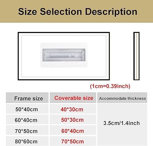 Copertura Quadro Elettrico Decorativa Copri Contatore Elettrico Interno,Nascondi Dipinti Ideale con Supporto Idraulico per La Tua Casa Quadri,010,50 * 40CM - Honorern