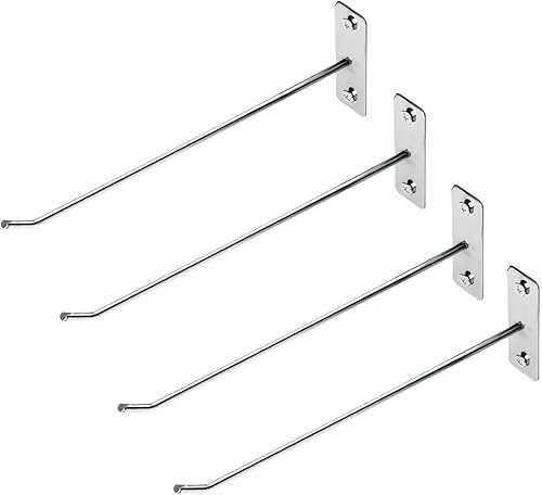 4PCS Set di Ganci di Supporto, Porta per Appendere, Supporto per Pneumatici, Rack per Conservazione Degli Attrezzi Completo di Viti In Metallo - Supporto Ideale Per Cerchioni (20cm) - Honorern